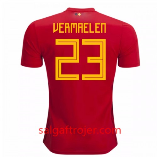 Belgien Fodboldtrøjer Vermaelen 23 Hjemmebanesæt VM 2018 Belgien Fodboldtrøjer Vermaelen 23 Hjemmebanesæt VM 2018